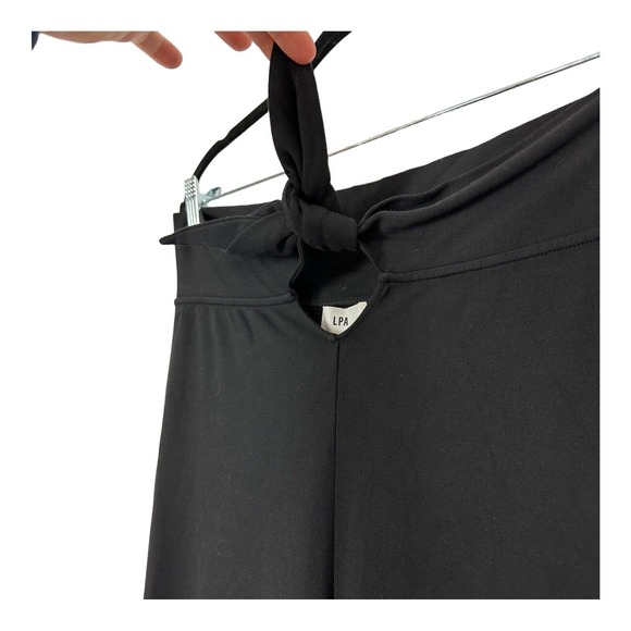 LPA Revolve XL 572 Stretch Tie Waist Leggings Black Pants X-Large - Picture 13 of 16